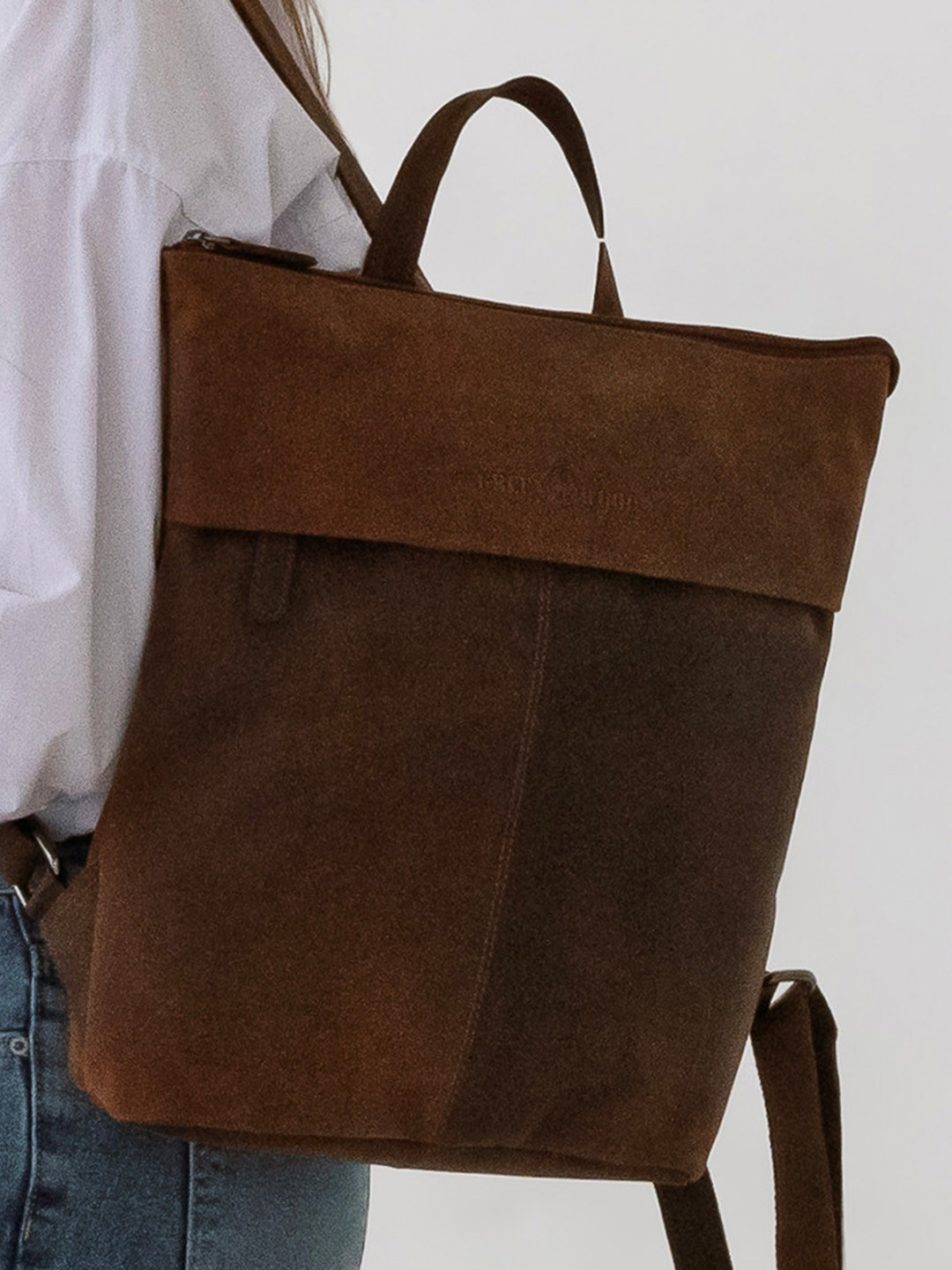 Kožený batoh Greenwood Citte – tmavě hnědá